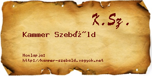 Kammer Szebáld névjegykártya